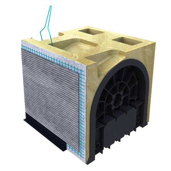 Coffre tunnel GAO parement béton