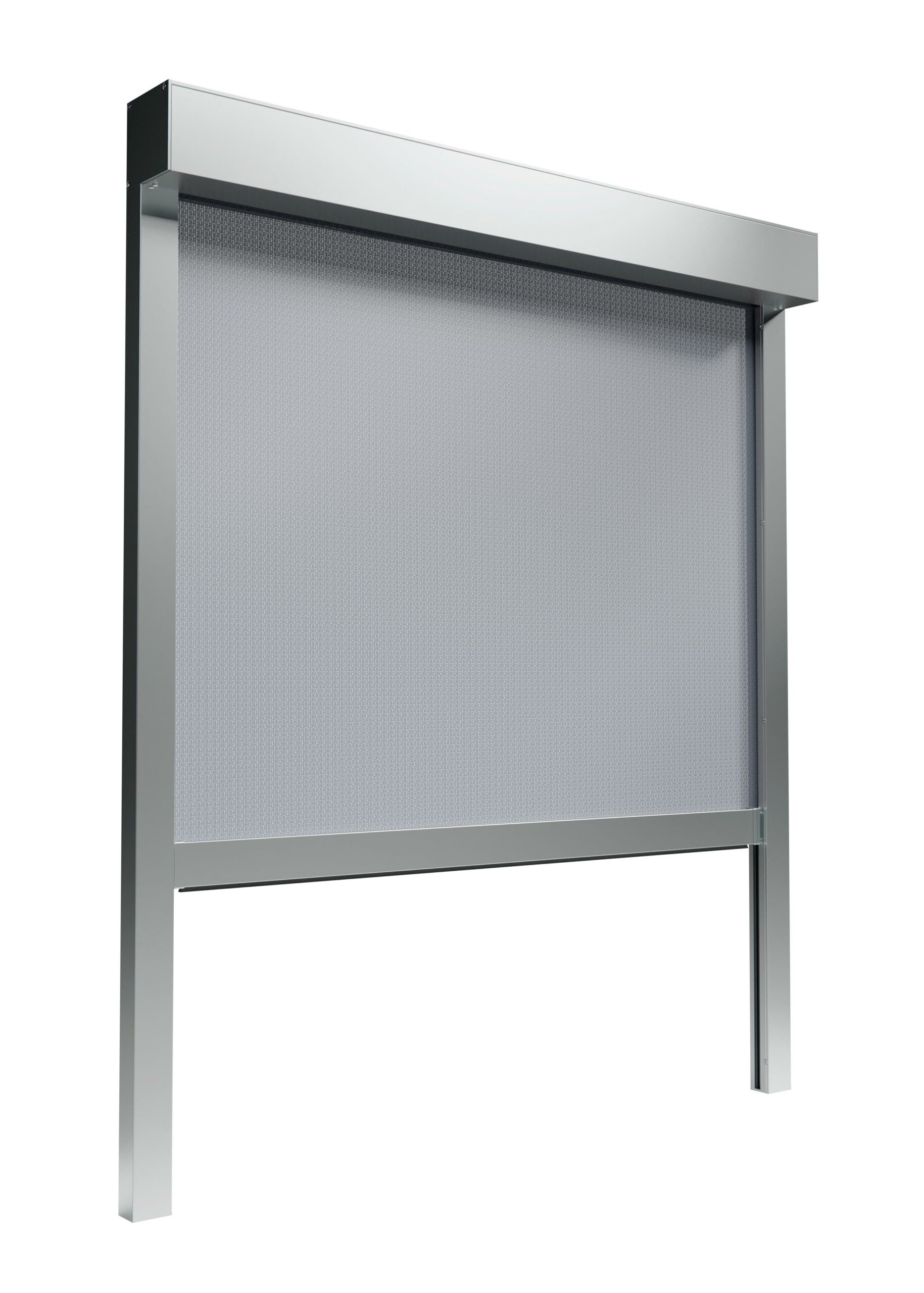 Store vertical extérieur Ambio caisson 7016 et toile 86 Alu oursin vue 2