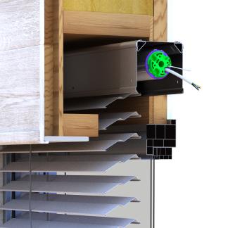 Tradi Brise Soleil Orientable pour-pose dans maison ossature bois zoom